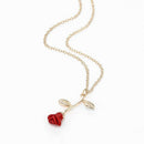 Ladies Necklace With Rose Pendant N3P3