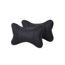 Travel Car Auto Seat Head Neck Rest Leather Cushion Pad HeadRest Bone Pillow