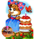 5D DIY Full Drill Diamond Painting Cute Bear Cross Stitch Embroidery Mosaic