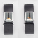Modern Art Candle Holder Wall Black Sconce Plaque DIY  Wedding Home Decor