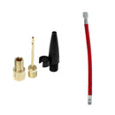 Ball Needle Inflator Pump Presta Valve Adapter +16cm Bike High Pressure Pump