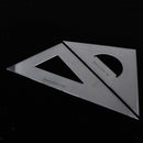 2x Plastic 30/60/45/90 Degree Geometry Triangle Ruler For  Drawing Math