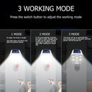 3 Modes 77 LED Solar Wall Lamp PIR Motion Sensor Waterproof Street Light A