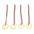 12Pcs 27mm Piezo Discs with Leads Mic Drum Trigger Acoustic Pickup CBG Guit