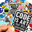 50Pcs Internet Java Stickers Programmer DIY Suitcase Laptop Guitar Car DecalOZ