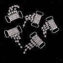 5 Pieces Crystal Tassels Rhinestone Bikini Connector for Swimming Wear and DIY