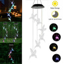 Solar Powered Wind Chimes Lights Hanging Colorful LED Garden Outdoor Garden Lamp