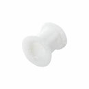 2PCS 0 Gauge 8mm Silicone Tunnel Ear Plug Expander Stretcher (White)