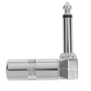 1/4 Inch 6.35mm Jack Right Angle Male Mono Plug L-shape Connector Guitar Audioly