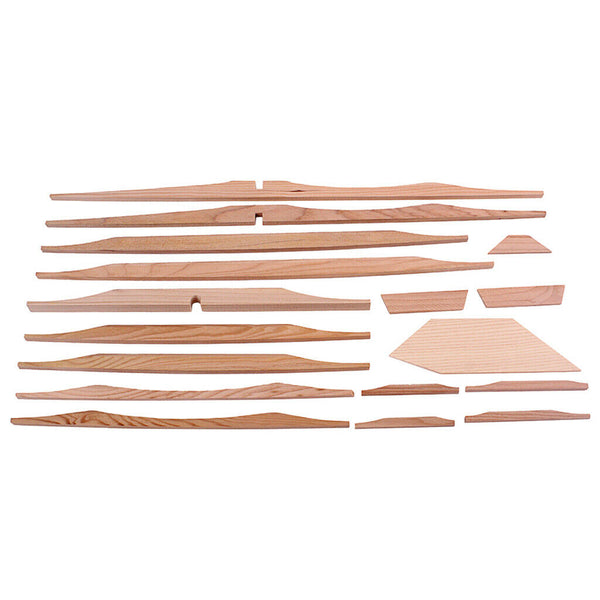 17Pcs Spruce Brace Wood Kit Light Brown Professional 41 Inch Guitar Parts L