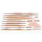 17Pcs Spruce Brace Wood Kit Light Brown Professional 41 Inch Guitar Parts L