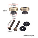 Set Of 6 Pcs Guitar End Pin Strap Buttons Locks Mounting Screws For Musical