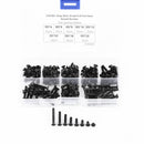 200x M3 4-25mm Alloy Steel Flat Head Hex Socket Countersunk Screw Assortment Set