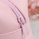 Pink Handbag Eyelashes Cosmetic Bag PU Makeup Pouch Beauty Case Travel Organiz,a