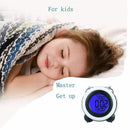 4 Inch Twin Bell Alarm Clock Loud Led Digital Alarm Clock Time Date Display