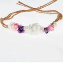 Toddler baby girls kids flower party headband hair band photo prop lovely ES