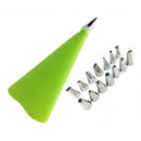 Reusable Piping Pastry Bag with & Nozzle Tips Cake Decor DIY Tools Set Green