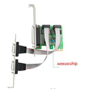 PCI Expansion Card Adapter Converter To Dual RS232 RS-232 Serial Ports COM