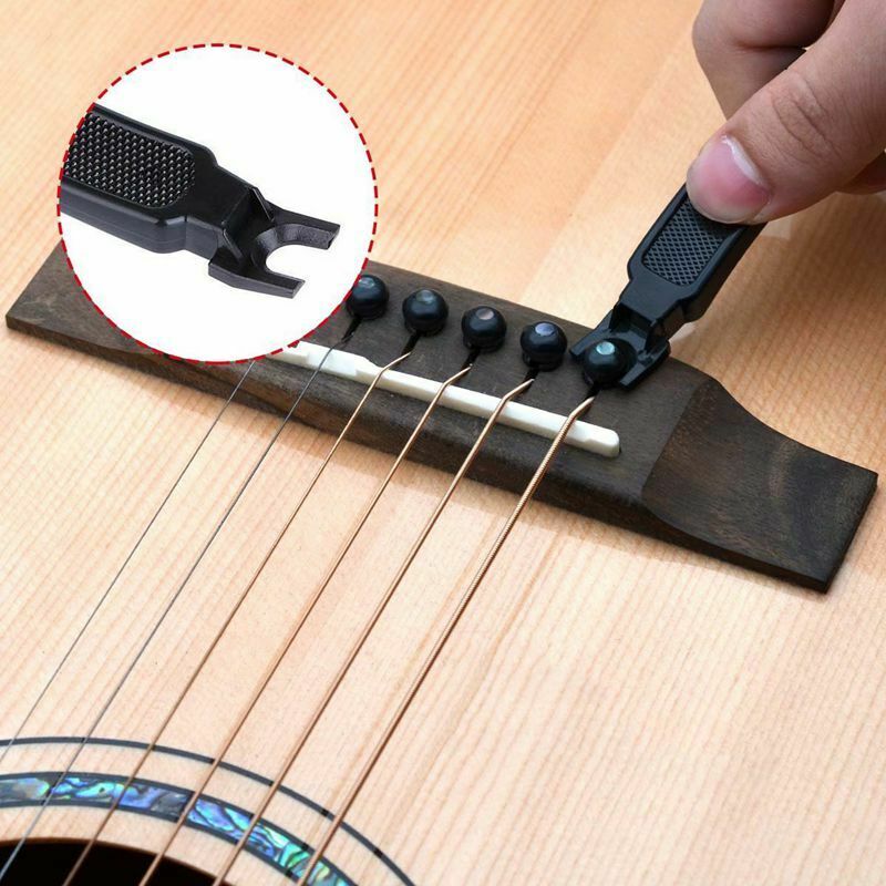 Black 3 in 1 Multifunction Guitar String Winder String Cutter Pin Puller