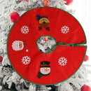 60cm Christmas Tree Apron Non-woven Xmas Tree Skirt Carpet Party Ornaments