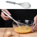 Stainless Steel Whisk 29.5cm Egg Beater For Cooking Rounded Handle DURABLE