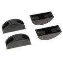 2 Pairs Replacement Part Plastic Suitcase Stud Feet Pad, Stand Feet, Non-Skid &