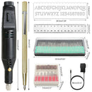 54Pcs Electric Micro Engraver Pen Mini Grinder Set DIY Engraving Tools Kit Metal