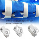 4 Pcs Set Stainless Steel Tablecloth Clamps Wedding Promenade Table Cover H
