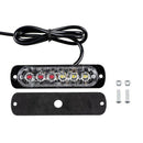 White/Red Light 6LED Car Vehicle Warning Flash Strobe Flashing Light Lamp 18W 1p