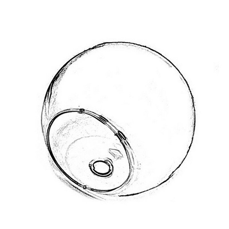 8 x Wall Mounted Transparent Glass Hydroponic Vase Terrarium Container - Ball -