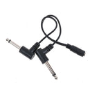 3.5mm mini 1/8" TRS stereo female jack to dual 6.35mm male plug mono TS adapter-