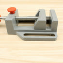1X(Bench Vise Flat Tong Multifunction Aluminum Drill Press Vise Table For M