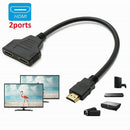 HDMI Port Male to Female 1 Input 2 Output Splitter Cable 1080P Adapter NFJ.kz