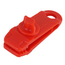 Heavy Duty Camping Tarp Clips Tent Awning Clamps Guyline Fastener Red Nylon