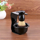 3 in 1 Shaving Soap Bowl+Shaving Brush+Shaving Stand Bristle Hair Shaver A