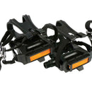 1 Pair Mountain Road Bike Fixed Gear Bicycle Pedals with Toe Clips Straps