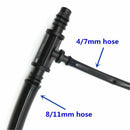10 Pcs Tee Connector Use In The 8/11mm Tube Change In 4/7mm Barbed Connecto X4W2