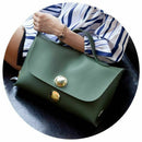 new Boston Handbag Women'S Big Round Button Lock Tote Bag Large Size Elegan H3X2