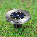 9 LED Solar Buried Lamp Under Ground Lights Outdoor Path Way Decor(Blue) A