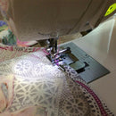 3* Rolled Hem Pressure Foot Sewing Machine For Singer Brother Low Shank Adapter