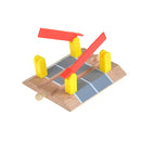 Wooden Railway Accessories Railroad Crossing Bridge Train Slot Track Toys M&O