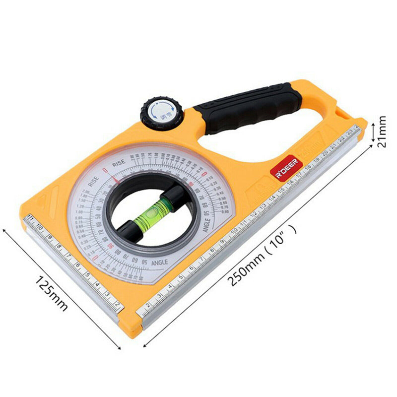 Slope Protractor Measuring Instrument Inclinometer Carpenter Kit for Angles