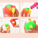 2pcs baby toys intelligence colorful puzzle assembly ball kids game funny toysM&