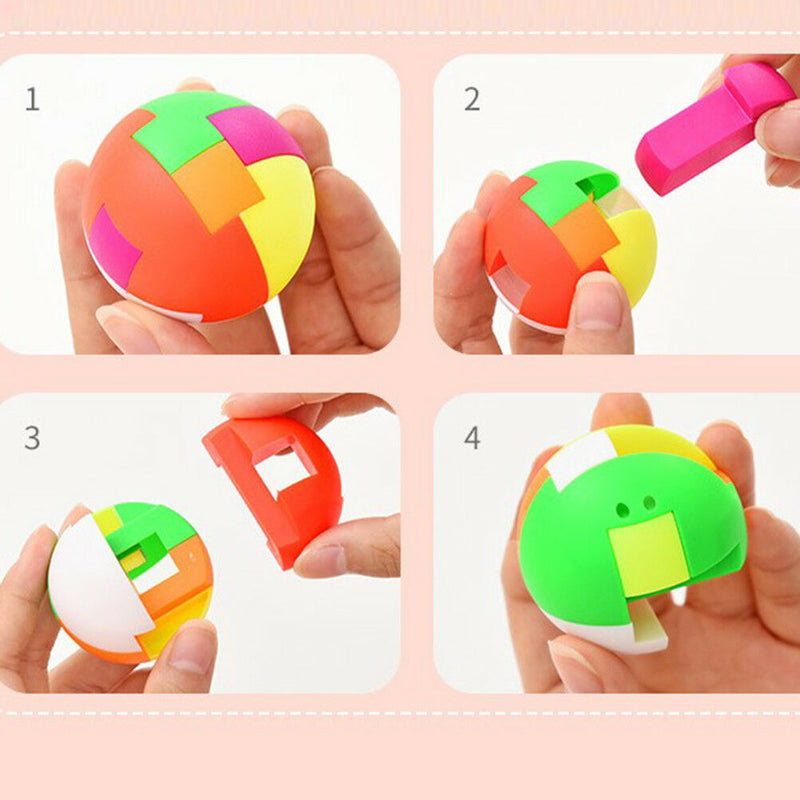 2pcs baby toys intelligence colorful puzzle assembly ball kids game funny toysM&