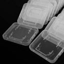 20 pcs Transparent Plastic Standard SD SDHC Memory Card Case Holder Boxes  ghj
