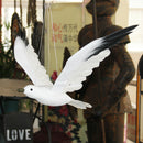 2pcs Creative Handcraft Foam Flying Seagull Statue Wall Hanging Art Decor for