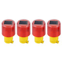 4x Solar Security Alarm Strobe Signal Safety Warning Flashing LED Red Lights