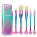 6x Pro Eyeshadow Brushes Set Powder Foundation Lip Brush Makeup Cosmetic U QTS