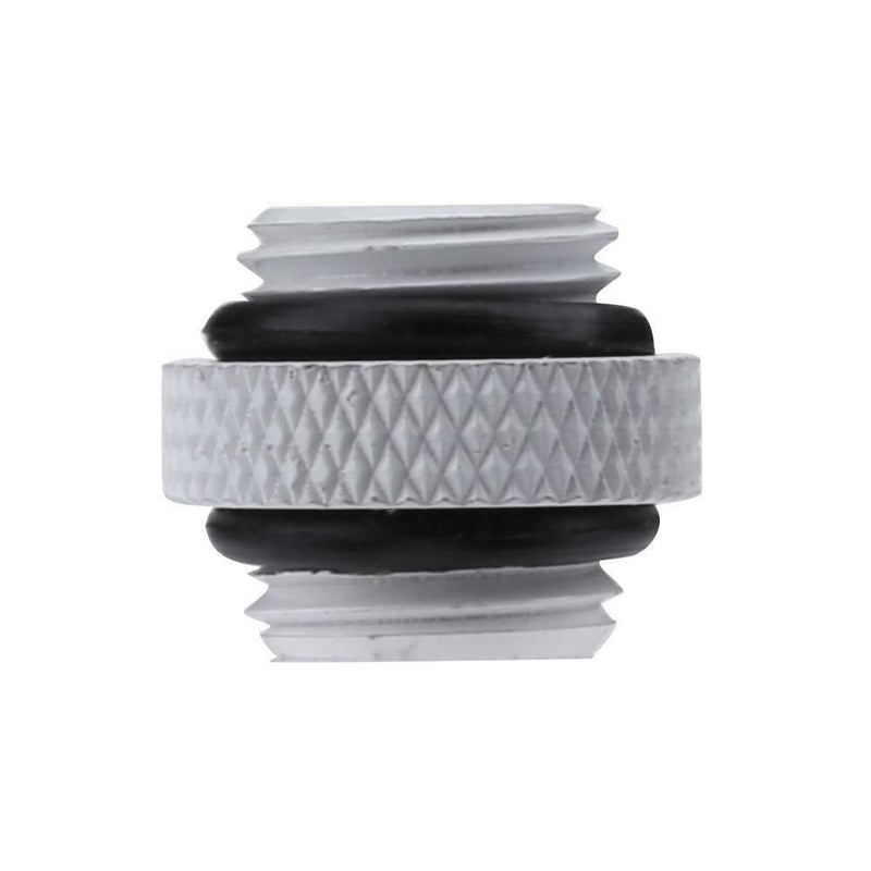 G1/4 Dual External Thread Hose Connector for PC Water Cooling System(White)