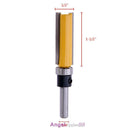 1pc 1/4" X 1/2" X 38mm Shank Flush Trim Router Bit Edge Tool Cutter